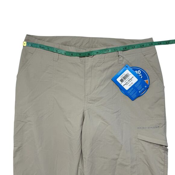 COLUMBIA *NEW* PFG Aruba Roll Up Pant in Khaki Size 4 Regular Womens UPF 30 - Picture 6 of 8